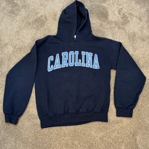 Vintage 90s UNC  Hoodie Sweatshirt Size Small Carolina Y2K READ